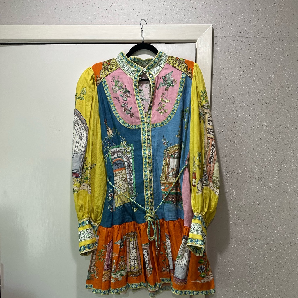 Alemais Monte Printed Mini Dress